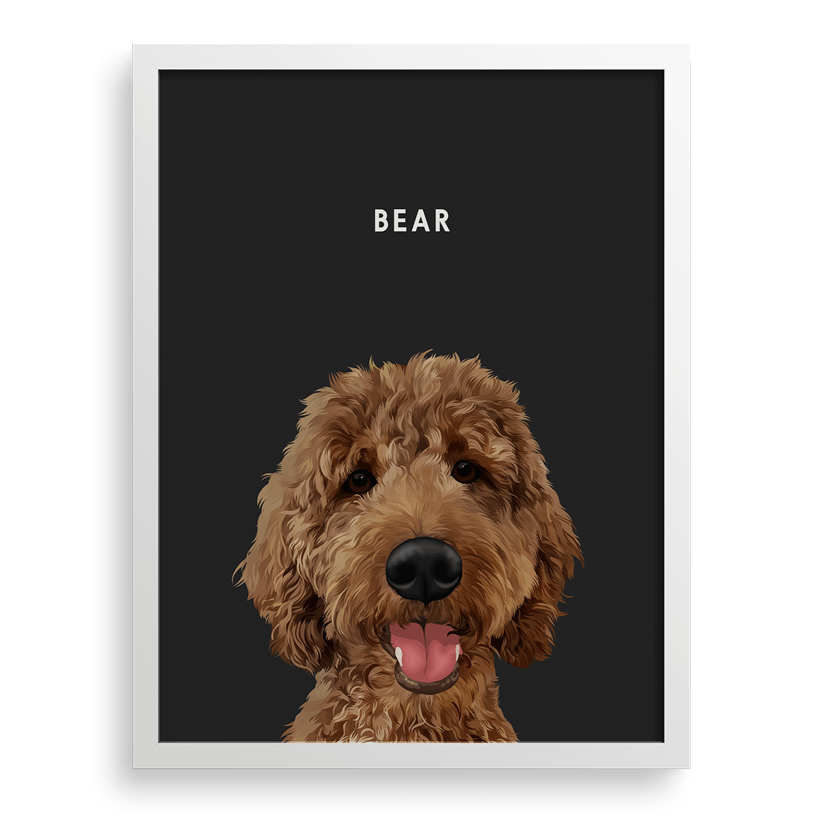 Custom Modern One Pet Portrait