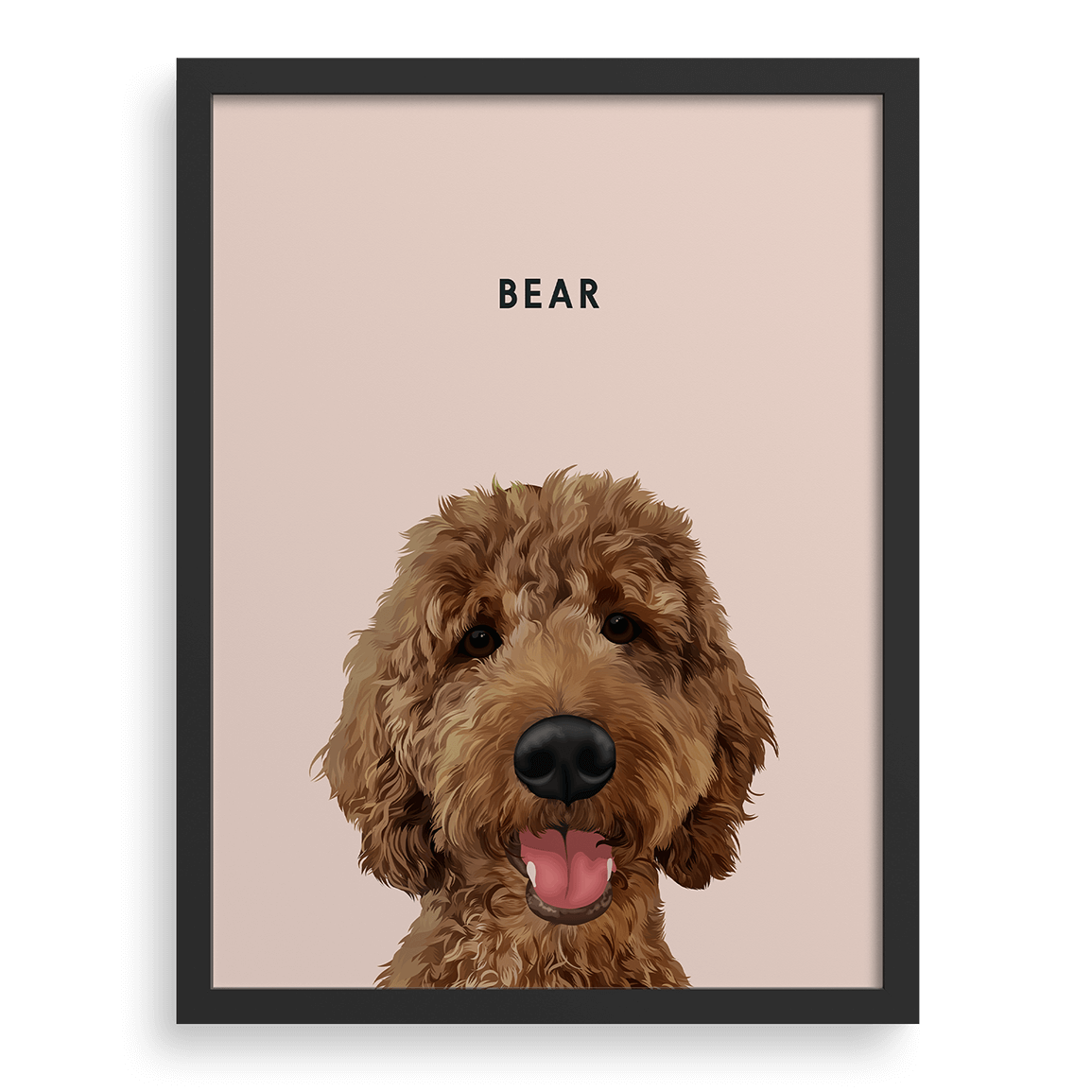 Custom Modern One Pet Portrait