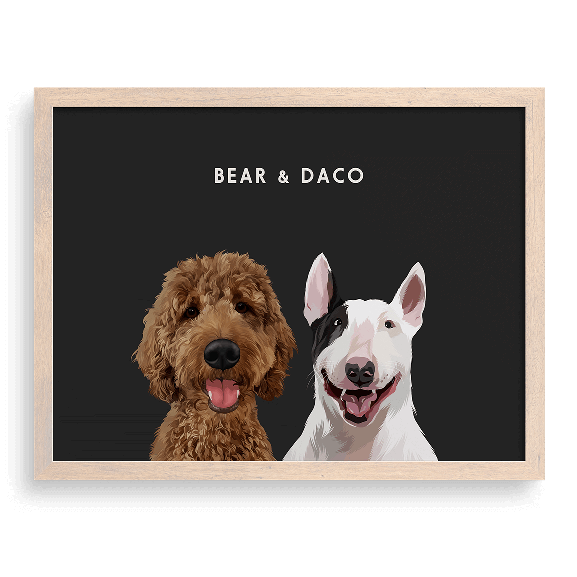 Custom Two Pet Portrait