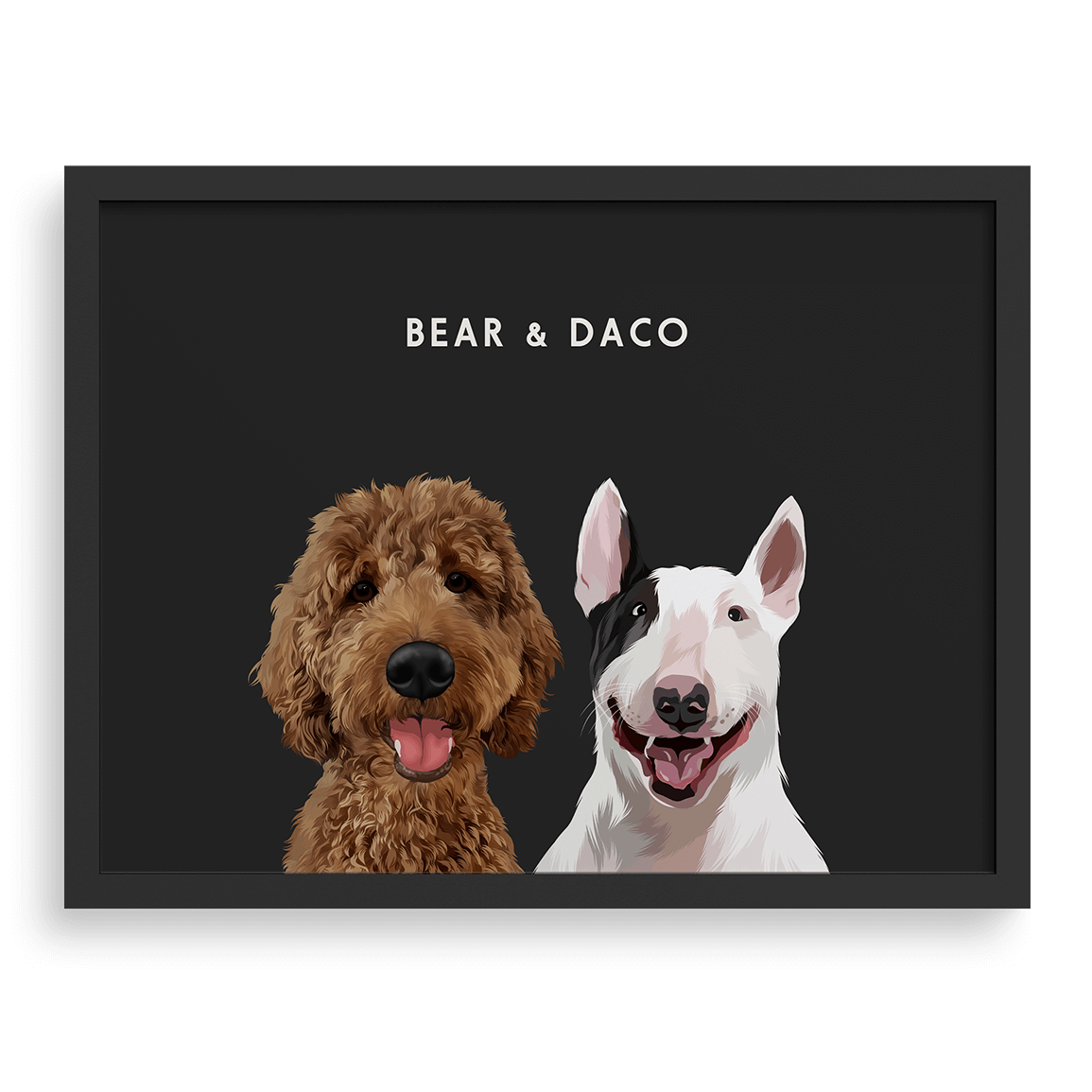 Custom Two Pet Portrait