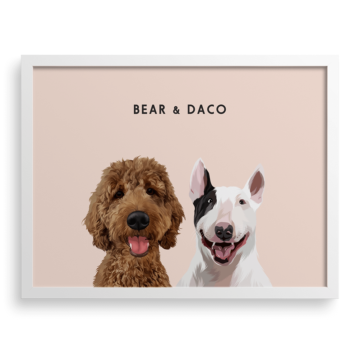 Custom Two Pet Portrait