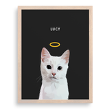 Custom Memorial Pet Portrait w/ Halo