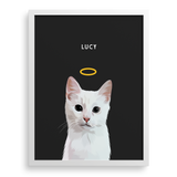 Custom Memorial Pet Portrait w/ Halo