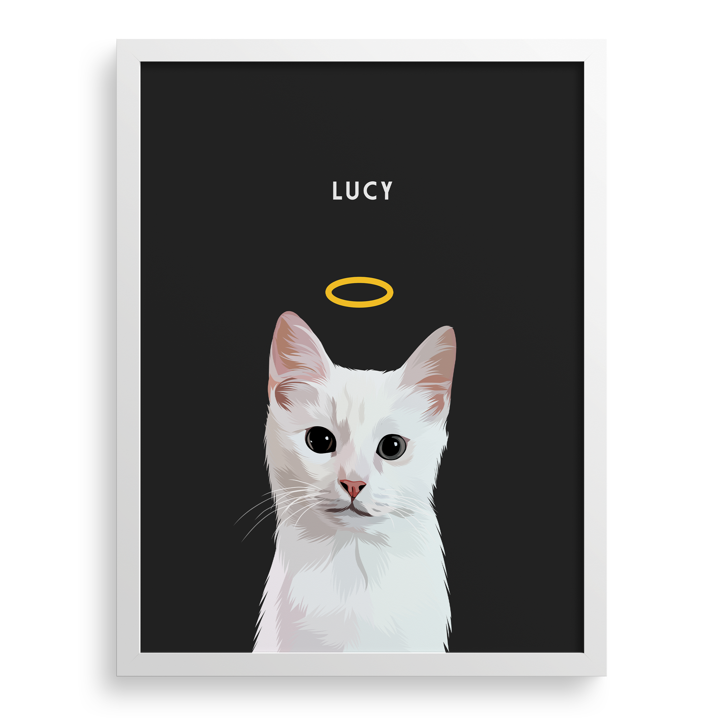 Custom Memorial Pet Portrait w/ Halo