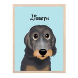 Custom Cartoon Style Pet Portrait