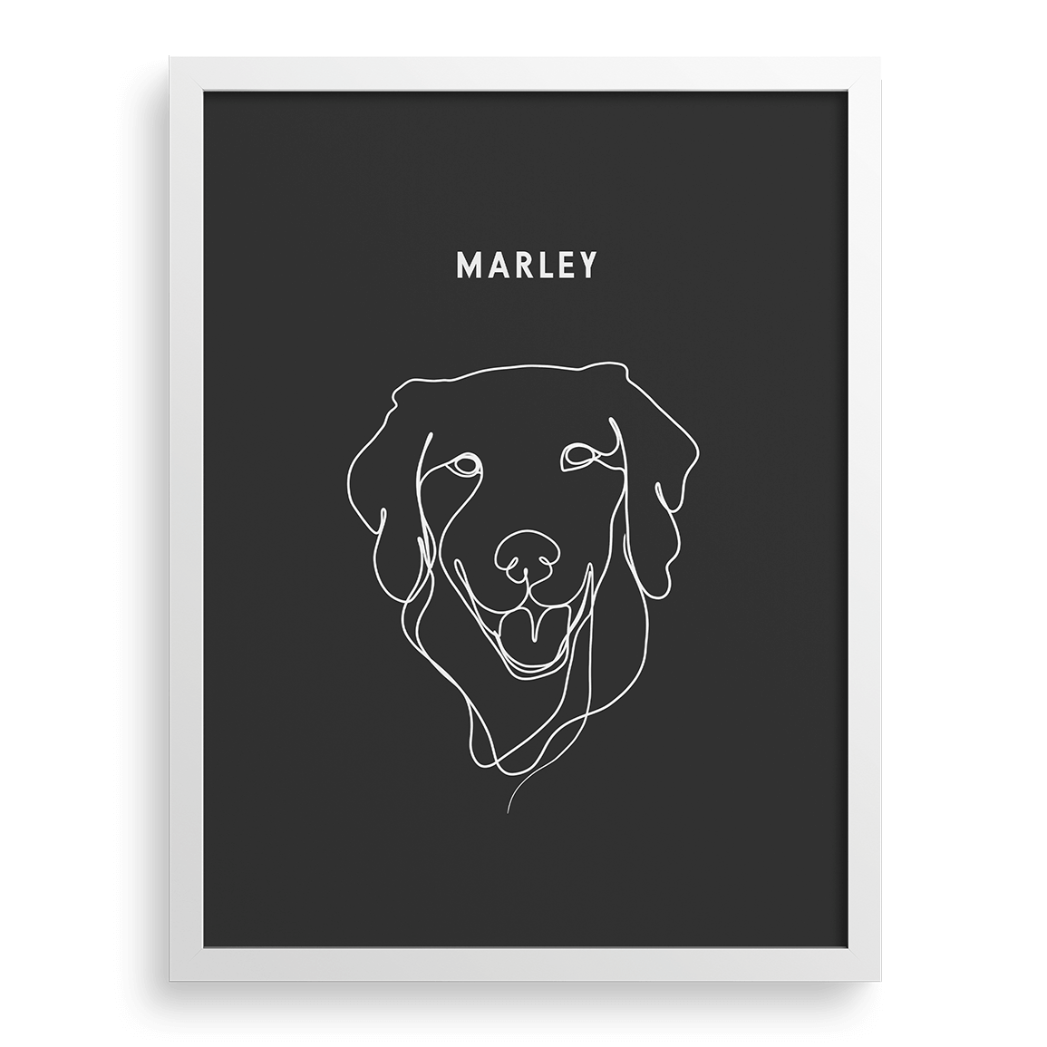 Custom One Pet Line Drawing Portrait