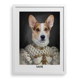 The Proper Lady Custom Pet Portrait