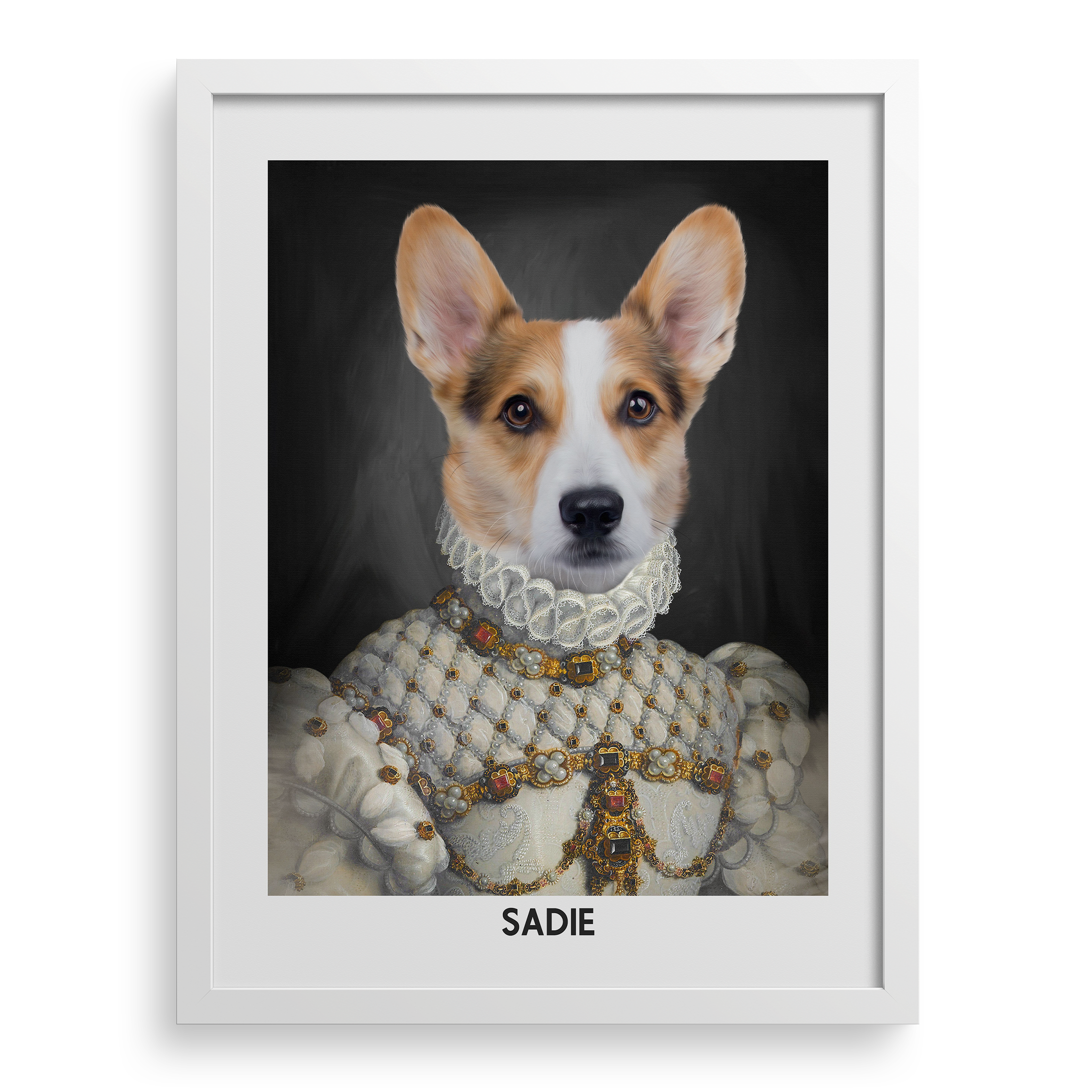 The Proper Lady Custom Pet Portrait