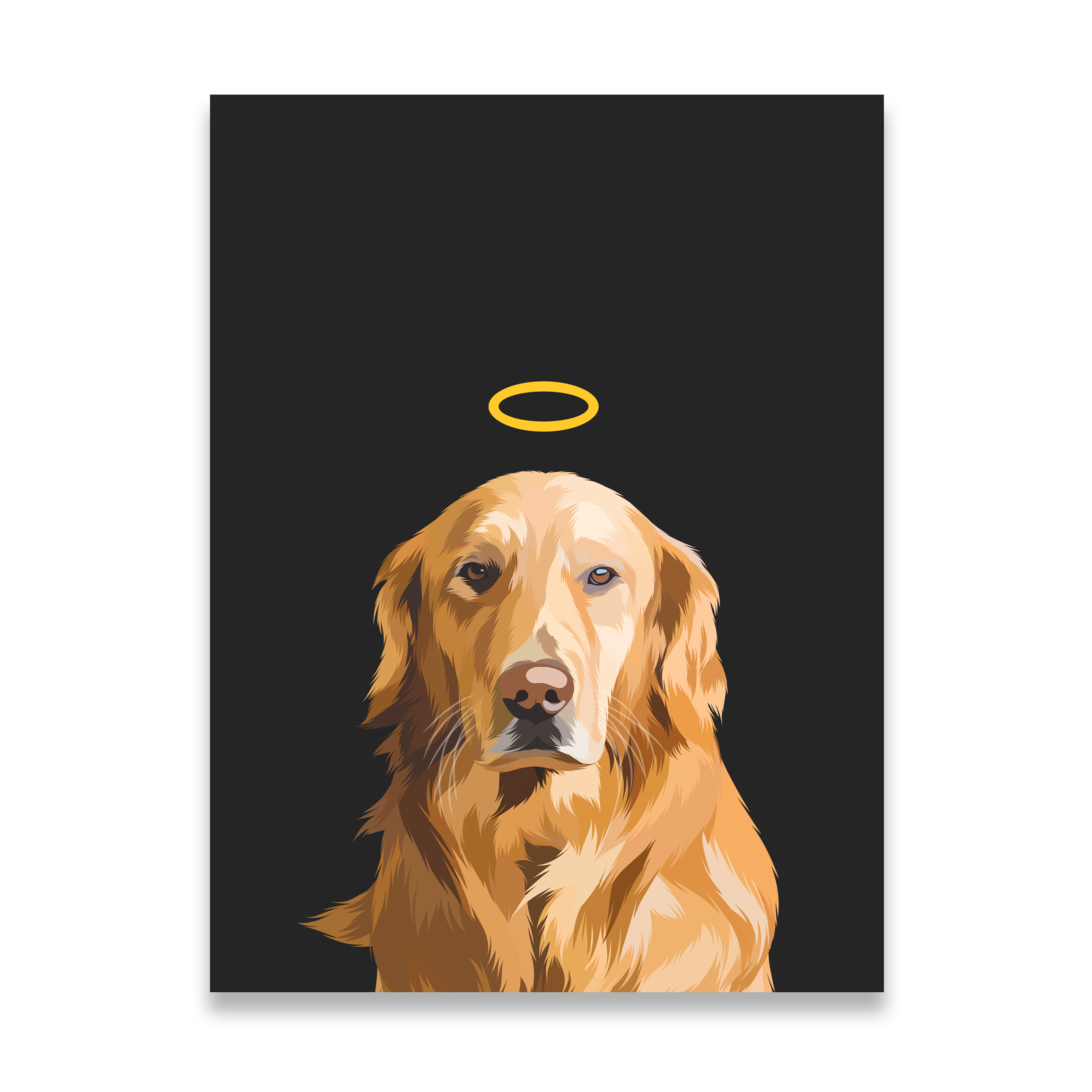 Custom Memorial Pet Portrait w/ Halo