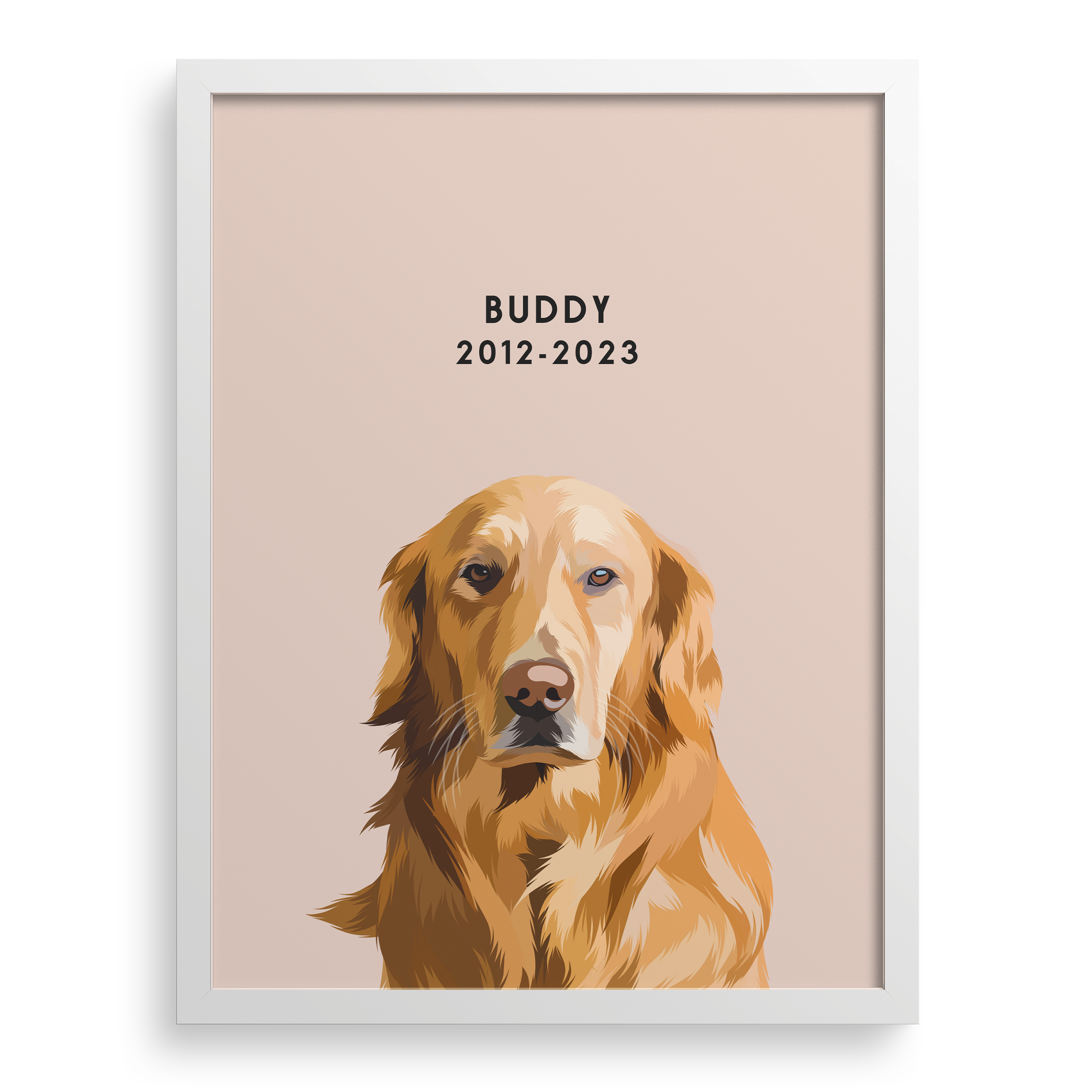 Custom Memorial Pet Portrait