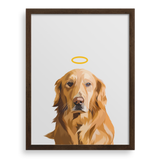 Custom Memorial Pet Portrait w/ Halo