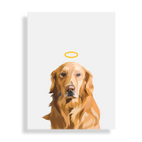 Custom Memorial Pet Portrait w/ Halo