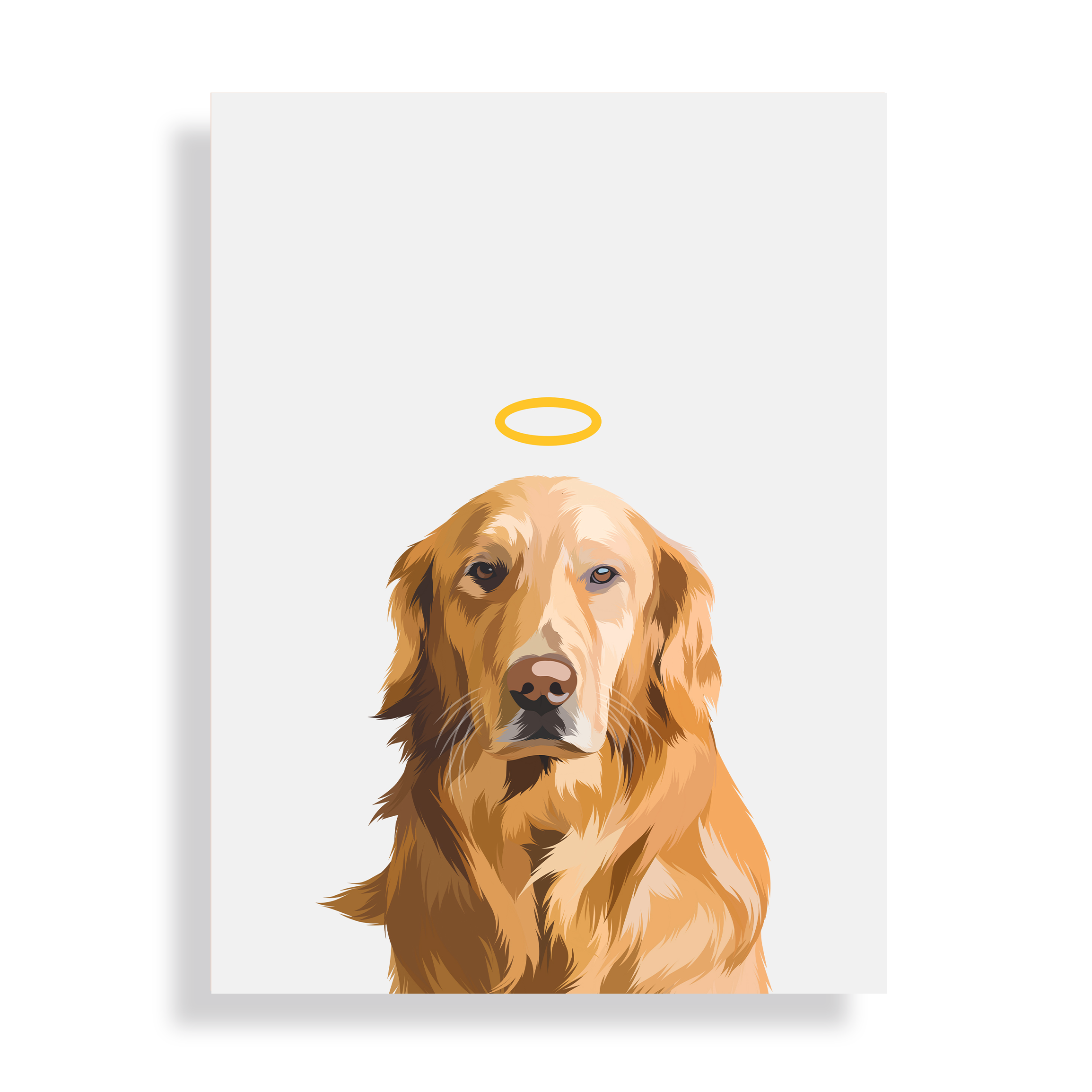 Custom Memorial Pet Portrait w/ Halo